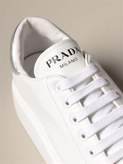 prada white tennis shoes|prada gym shoes for women.